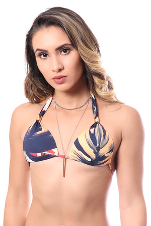Bikini Top, Star/Triangle Design, Coconut Color