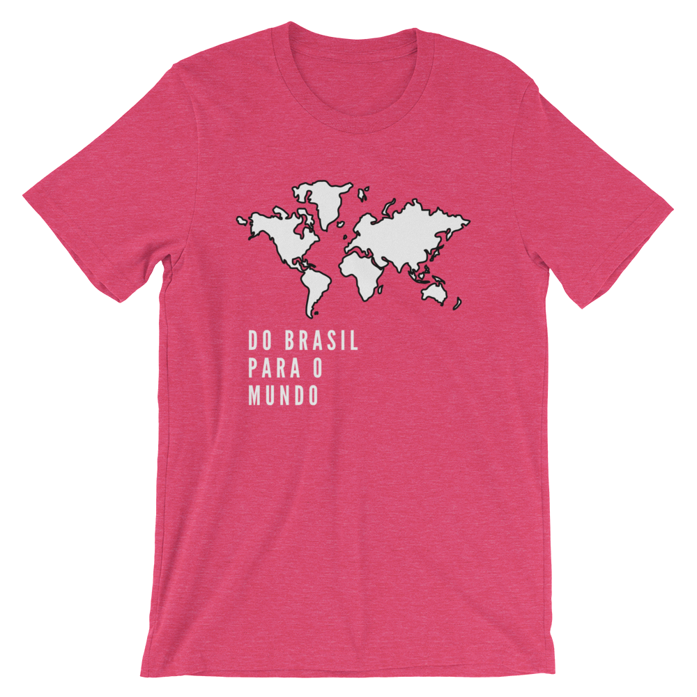 Do Brasil Para o Mundo - Men's and Women's Short-Sleeve Unisex T-Shirt